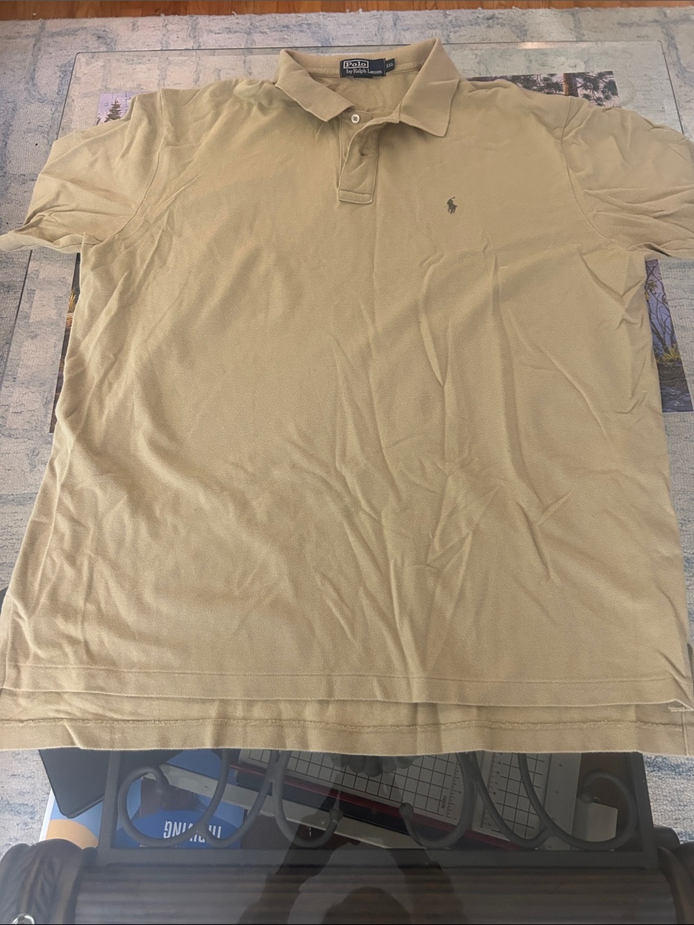Polo by Ralph Lauren Men's Light Tan Polo Shirt